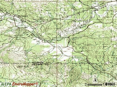 Valley Acres topographic map