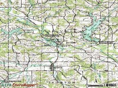 La Valle topographic map