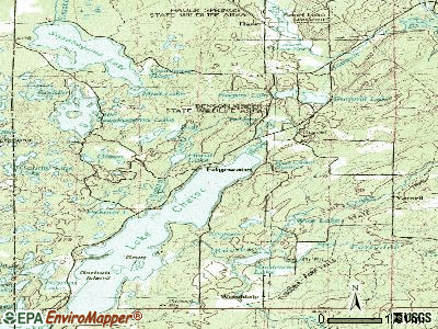 Edgewater topographic map
