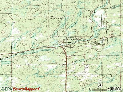 Ojibwa topographic map