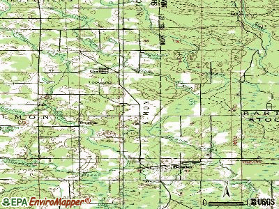 Almon topographic map