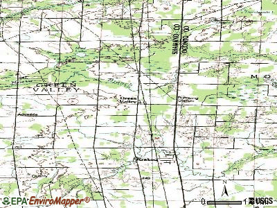 Green Valley topographic map
