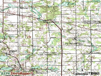 Rhine topographic map