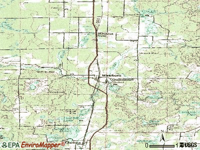 Westboro topographic map