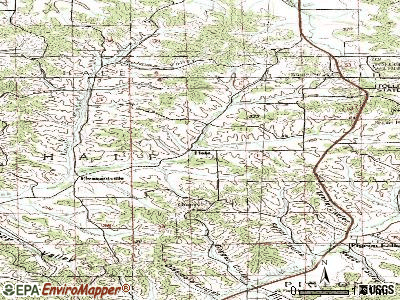 Hale topographic map