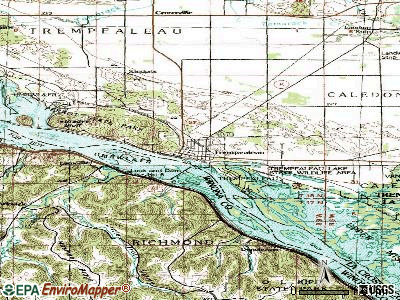 Trempealeau topographic map