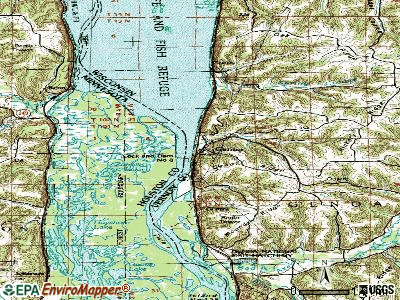 Genoa topographic map