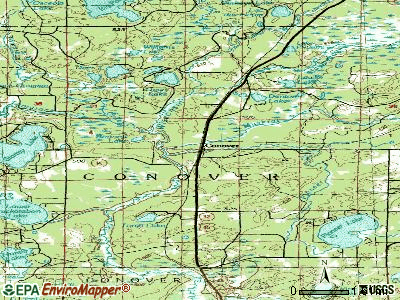 City map Wind Point Wisconsin AI
