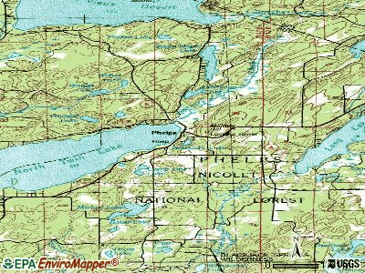 Phelps topographic map