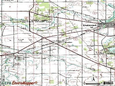 Darien topographic map
