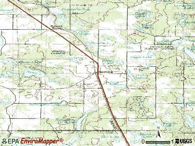 Sarona topographic map