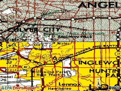 View Park-Windsor Hills topographic map