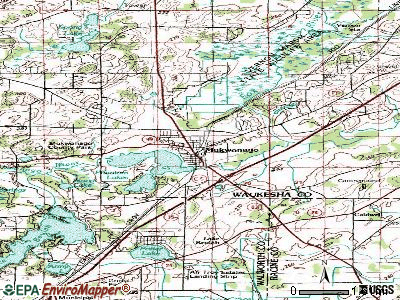 Mukwonago topographic map