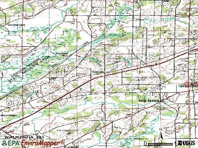 Vernon topographic map