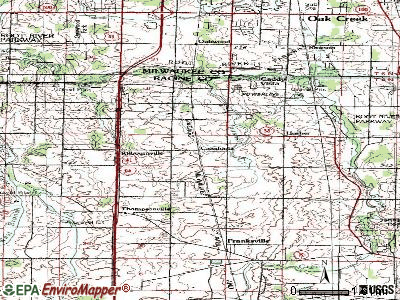 Dayton topographic map