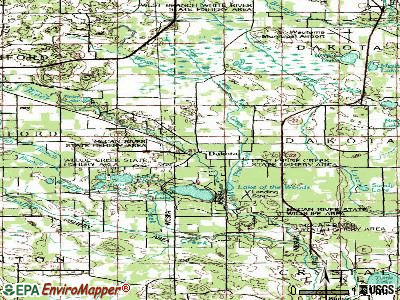 Dakota topographic map