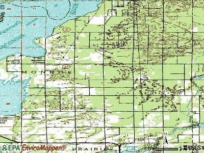 Poysippi topographic map