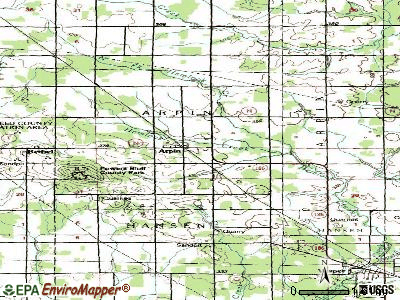 Black Wolf topographic map