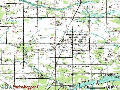 Rudolph topographic map