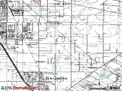Vineyard topographic map