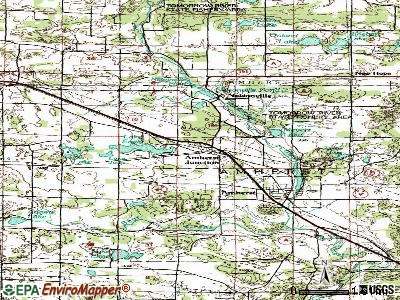 Amherst Junction topographic map