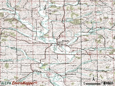 Argyle topographic map