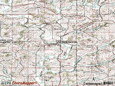 Blanchardville topographic map