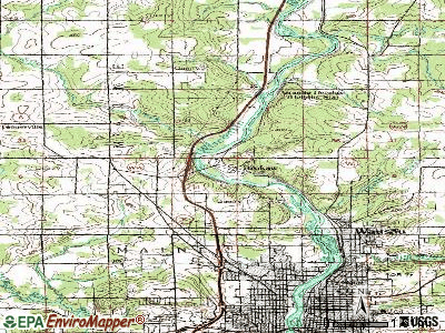 Brokaw topographic map