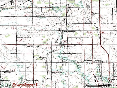 Brownsville topographic map