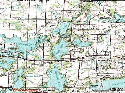 Chenequa topographic map