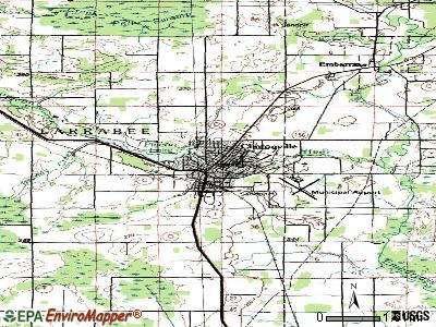 Clintonville topographic map