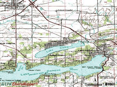 Como topographic map