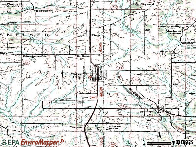 Cuba City topographic map
