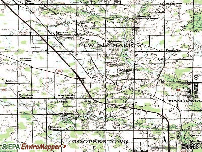 Denmark topographic map