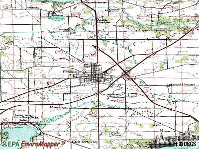 Elkhorn topographic map