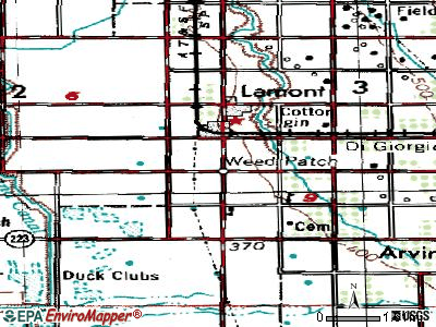 Weedpatch topographic map
