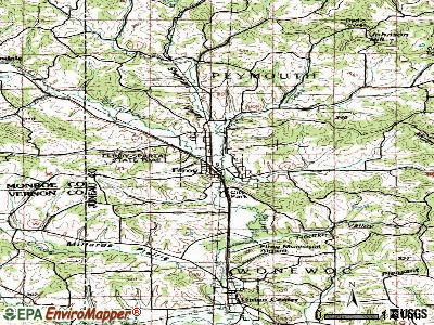 Elroy topographic map