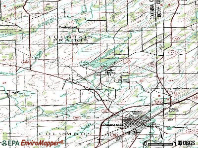 Fall River topographic map