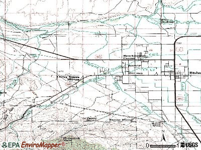 West Bishop topographic map