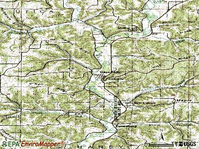Gays Mills topographic map