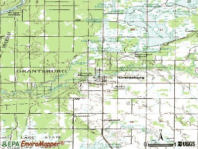 Grantsburg topographic map