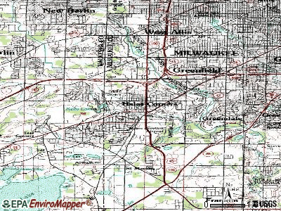 Hales Corners topographic map