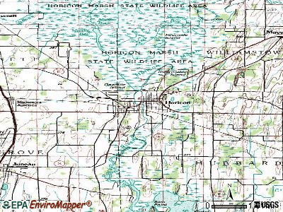 Horicon topographic map
