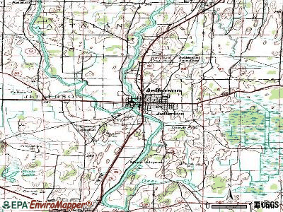 Jefferson topographic map