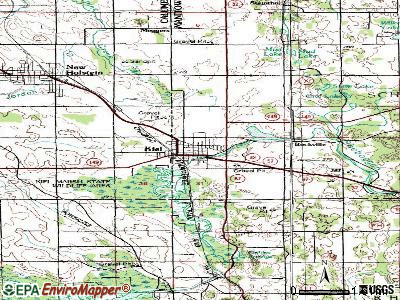 Kiel topographic map