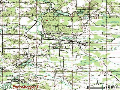 Lohrville topographic map