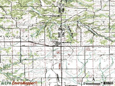 Montfort topographic map