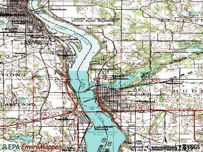 North Hudson topographic map