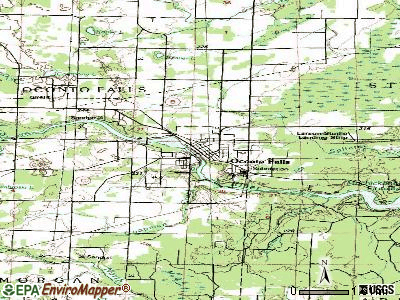 Oconto Falls topographic map