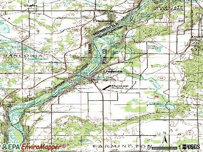 Osceola topographic map